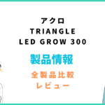 アクロ TRIANGLE LED GROW 300の評価とレビュー