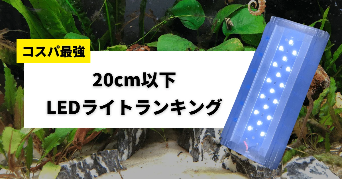 20cm水槽LEDライトおすすめ照明ベスト12｜最強コスパはどれ 