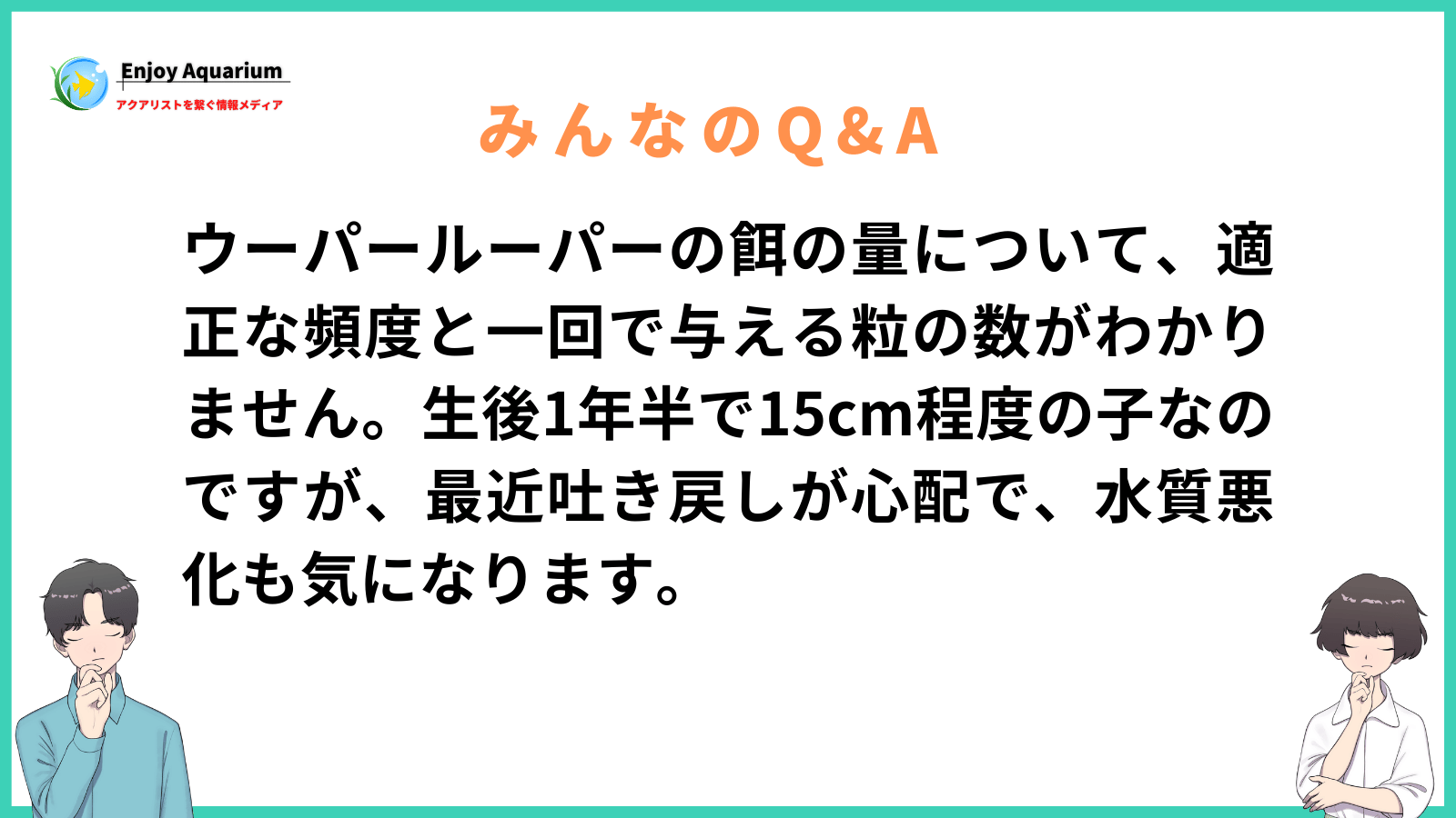 ウーパールーパー 餌の量